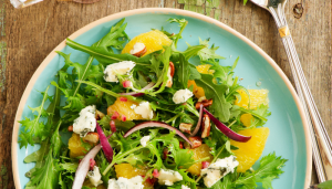 Salada com Vinagrete de Laranja - Blog Alhocomalecrim