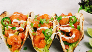 Tacos rápidos de camarão - Blog Alhocomalecrim