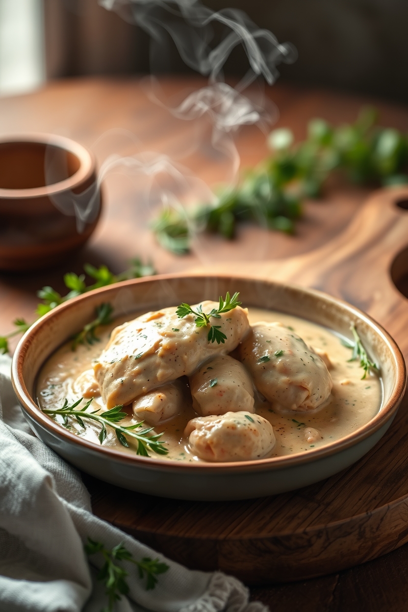 Frango Cremoso Simples