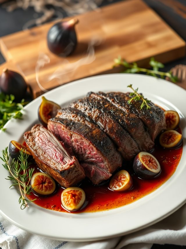 Carne Assada com Figos