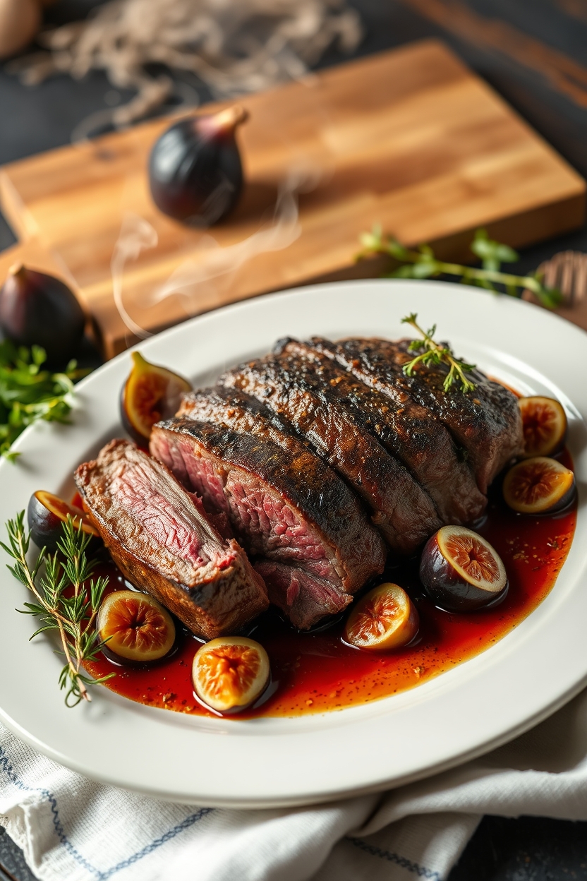 Carne Assada com Figos