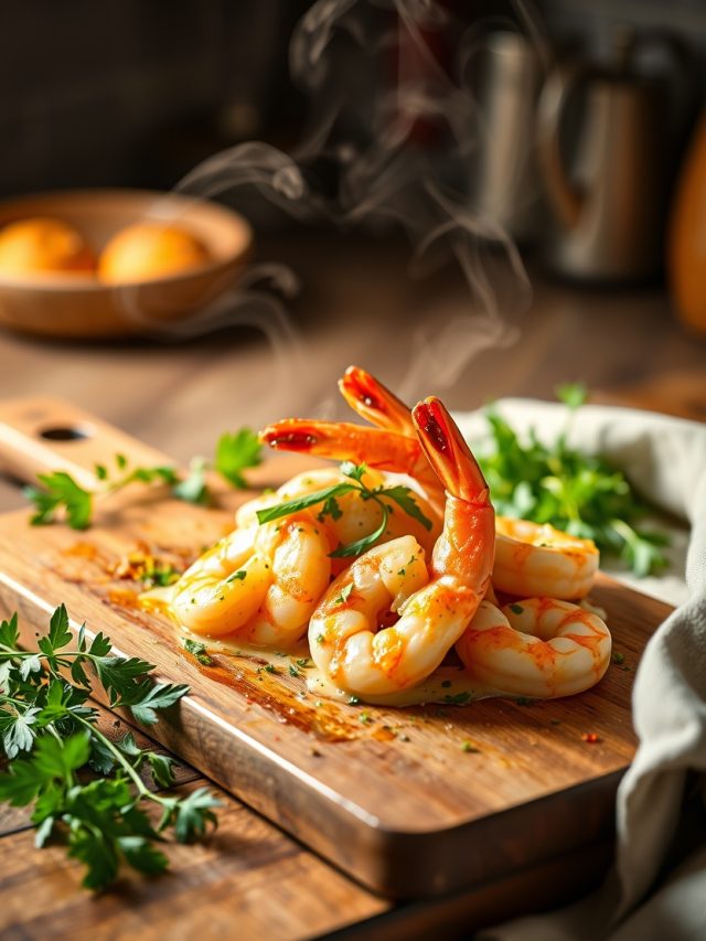 Camarão ao Alho e Ervas