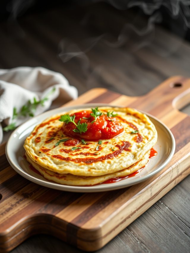 Panqueca de Frango ao Molho de tomate