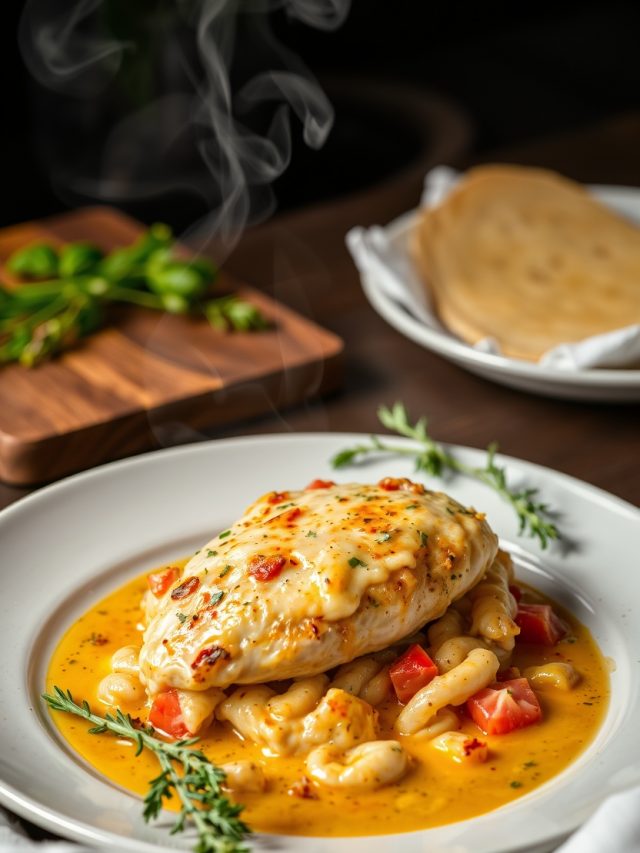 Frango Gratinado ao creme de Milho