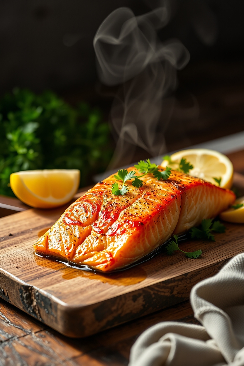 Salmão Dourado na Manteiga