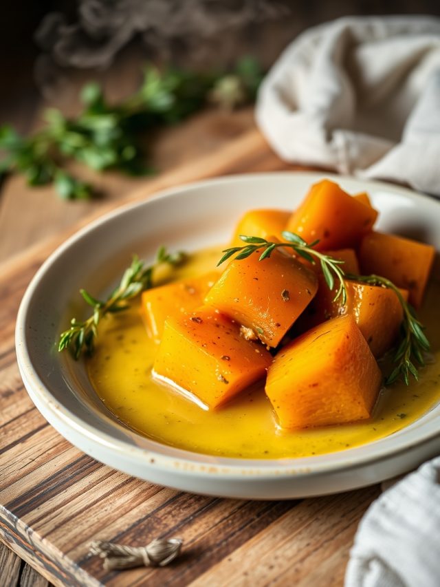 Abóbora Refogada na Manteiga