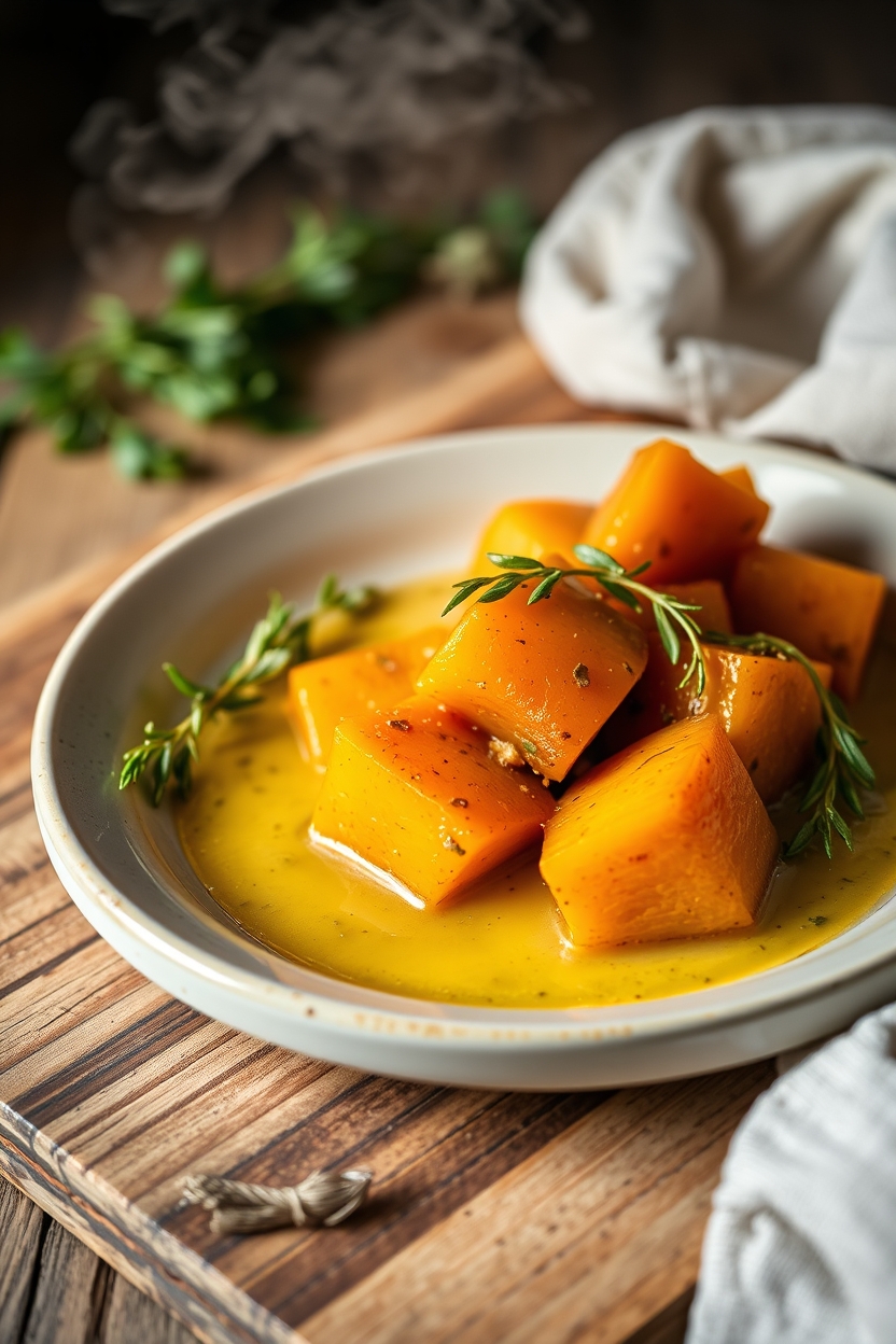 Abóbora Refogada na Manteiga