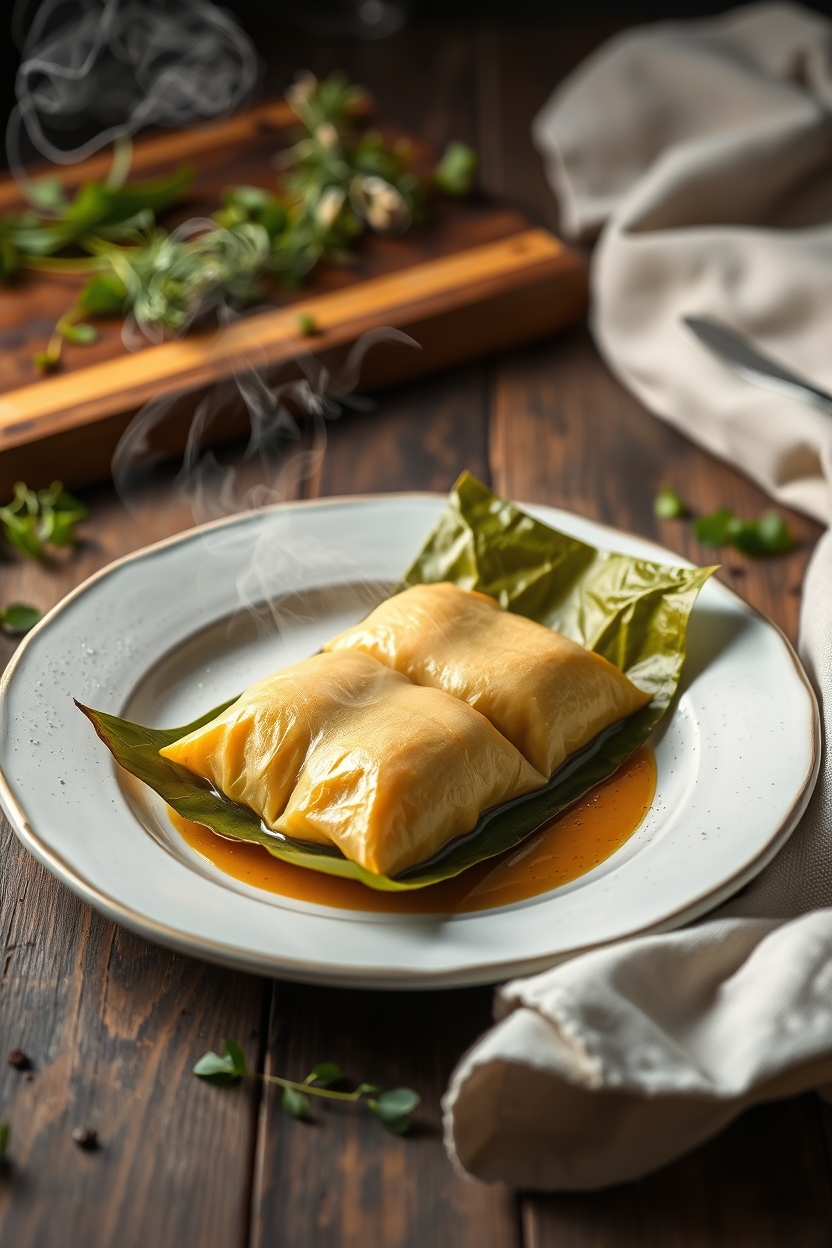 Tamale Em Folha De Bananeira