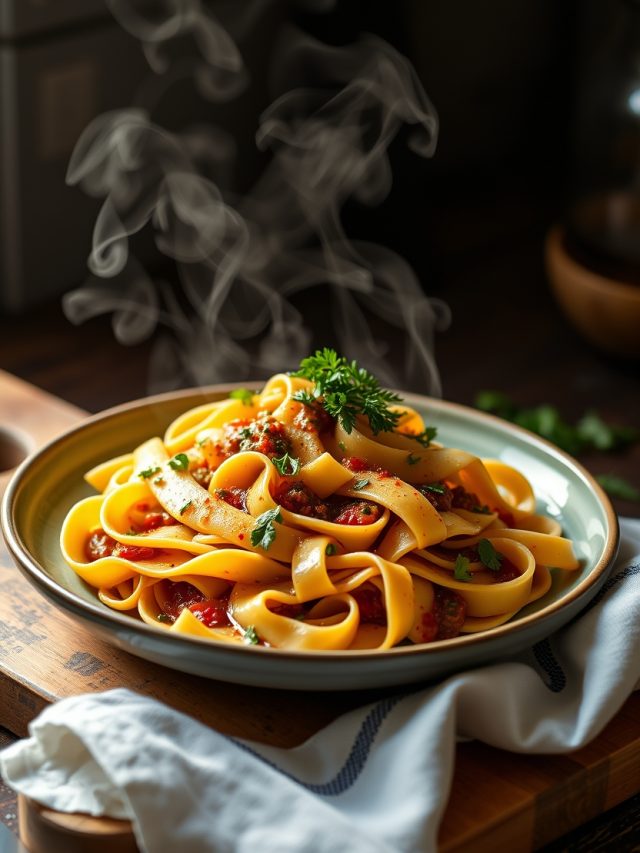 Pappardelle com Molho de Lebre