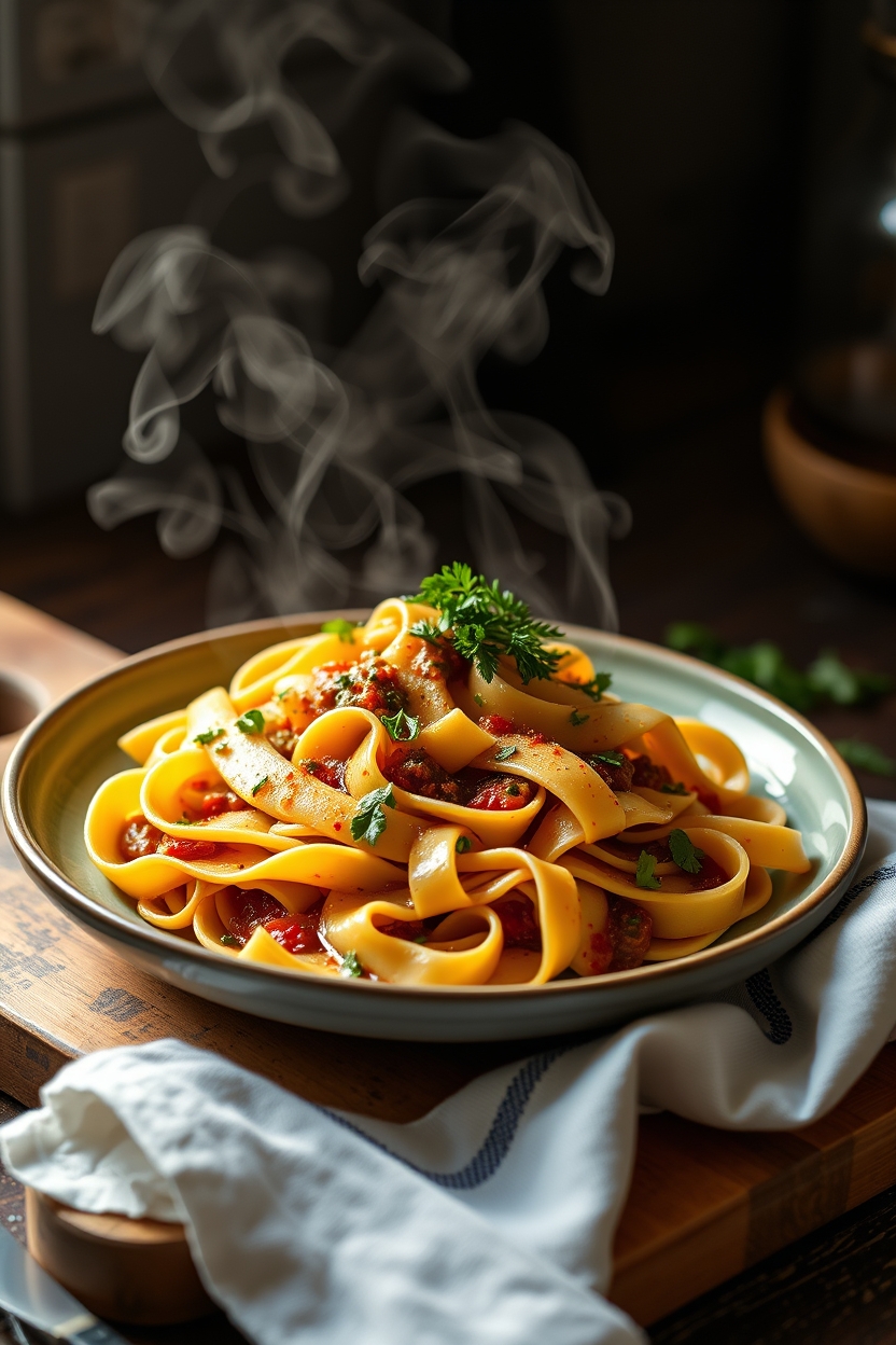 Pappardelle com Molho de Lebre