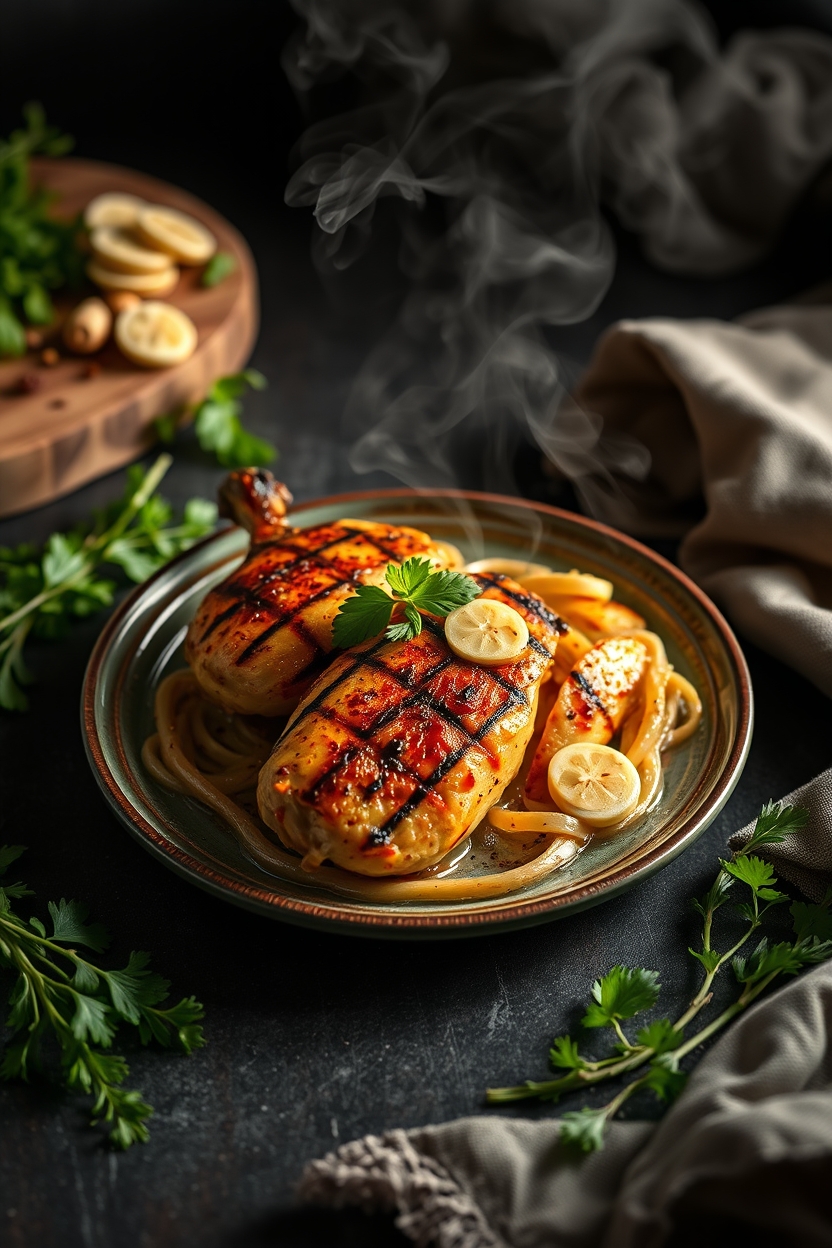 Frango Grelhado com Gengibre