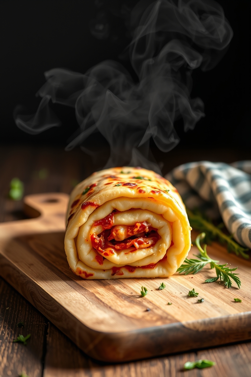 Pizza Enrolada Perfeita