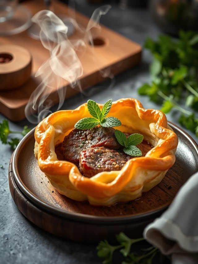 Esfiha de Carne com Hortelã