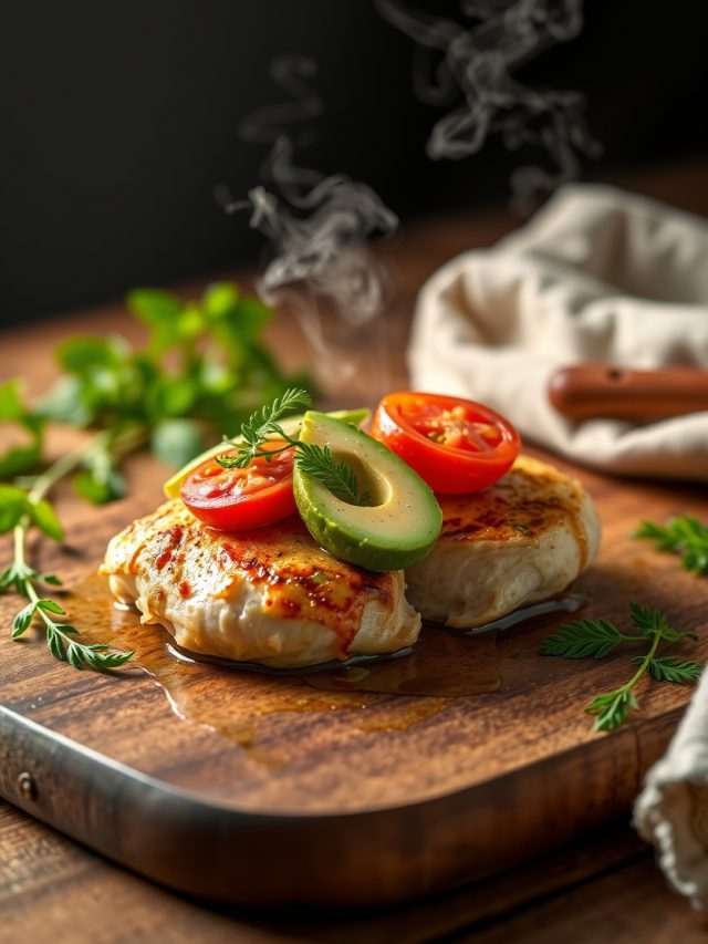 Frango com Abacate e Tomate