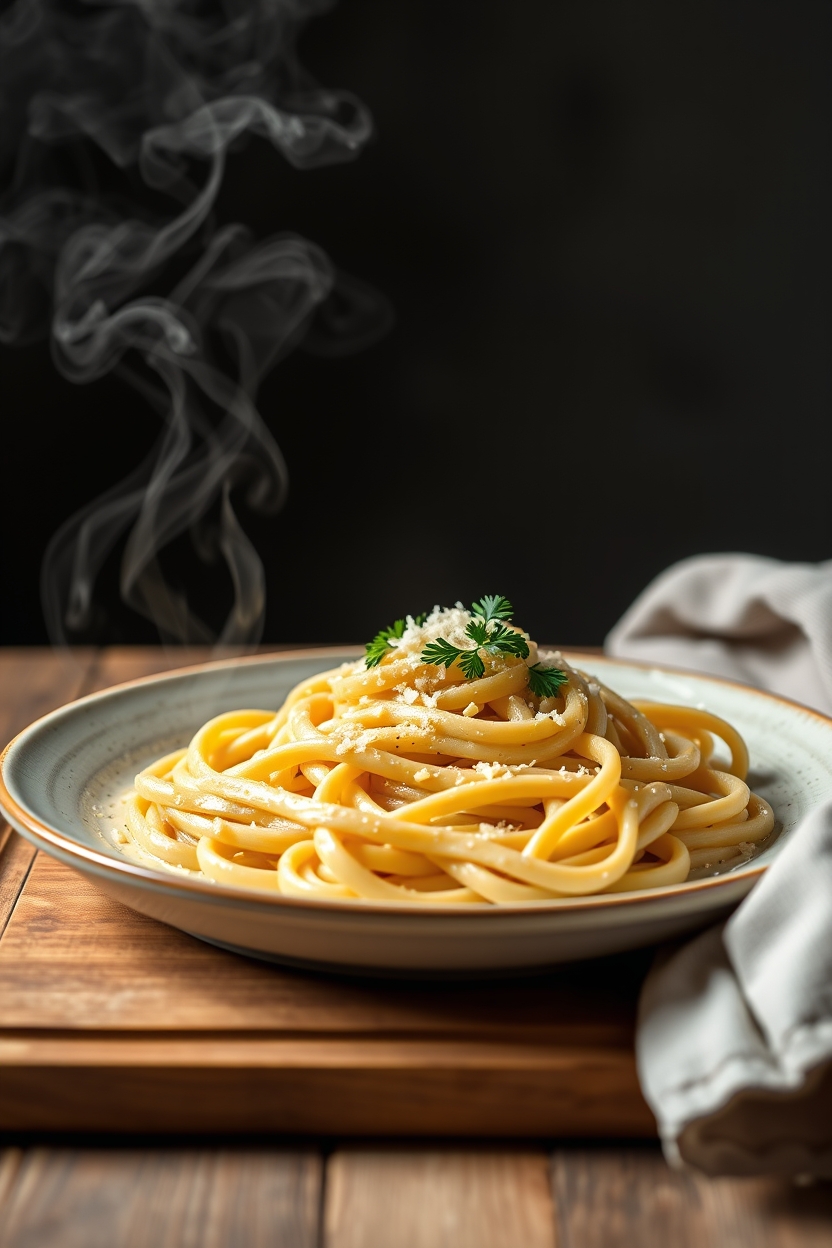 Fettuccine com Molho Branco