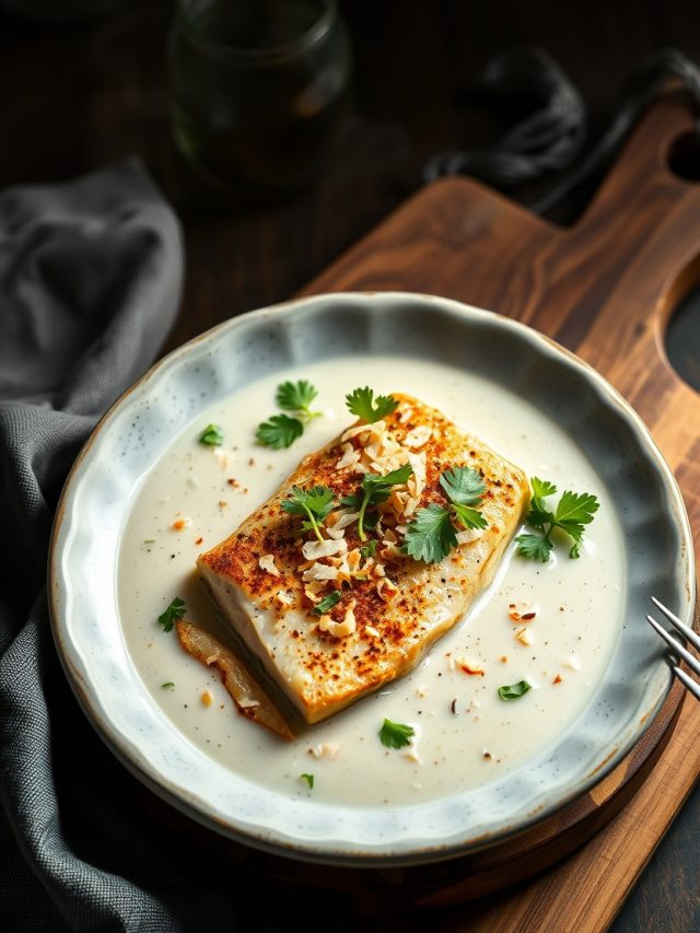 File De Cação Ao Leite De Coco