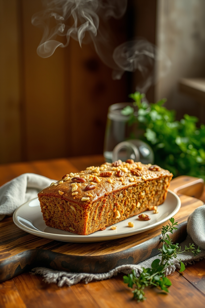 Pão de Banana com Castanhas