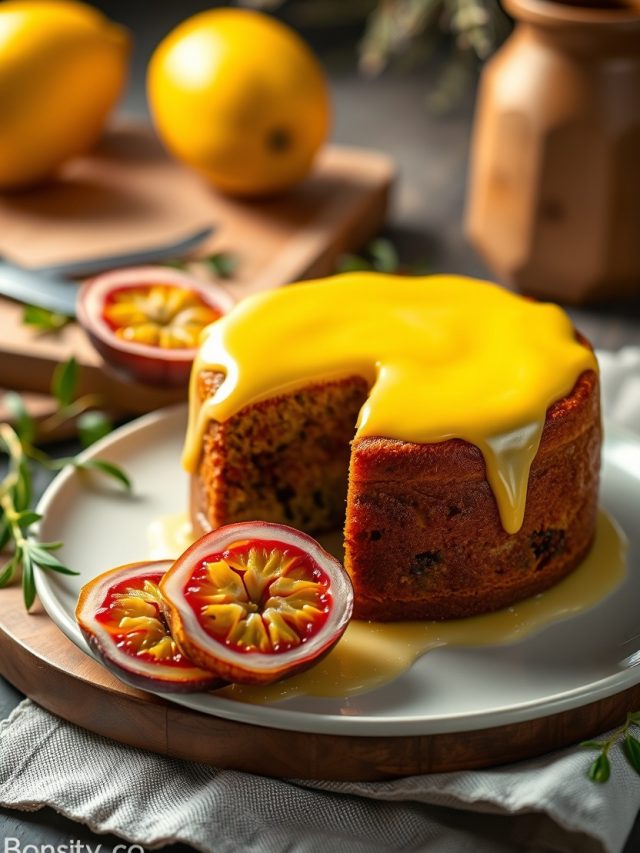 Bolo de Maracujá com Leite Condensado