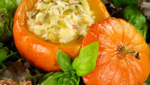 Abóbora com Creme de Bacalhau - Blog Alhocomalecrim