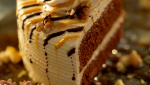 Bolo de Caramelo com Nozes - Blog Alhocomalecrim
