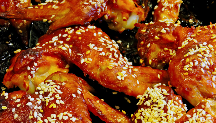 Frango Grelhado com Gergelim - Blog Alhocomalecrim