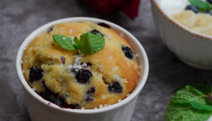 Muffin de Blueberry com Iogurte - Blog Alhocomalecrim