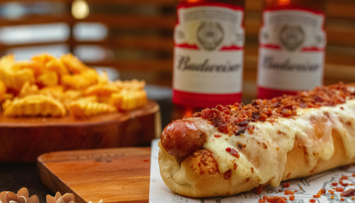 Pão de Alho com Hot Dog - Blog Alhocomalecrim
