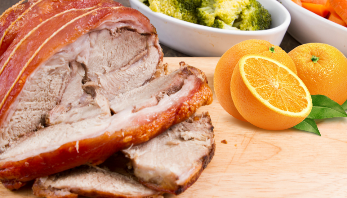 Pernil com Laranja - Blog Alhocomalecrim