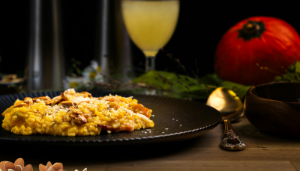 Risoto de Açafrão com Robalo - Blog Alhocomalecrim