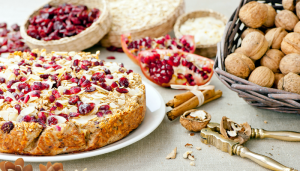 Torta de Aveia com Frutas - Blog Alhocomalecrim