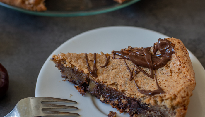 Torta de Chocolate com Castanha - Blog Alhocomalecrim
