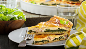 Torta de Espinafre e Queijo - Blog Alhocomalecrim