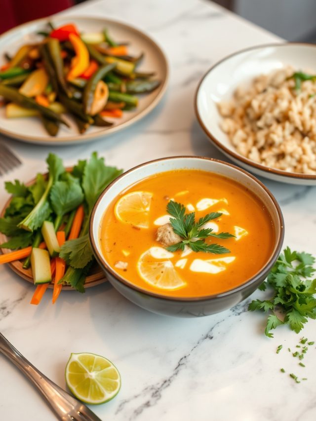 Sopa Tailandesa de Coco