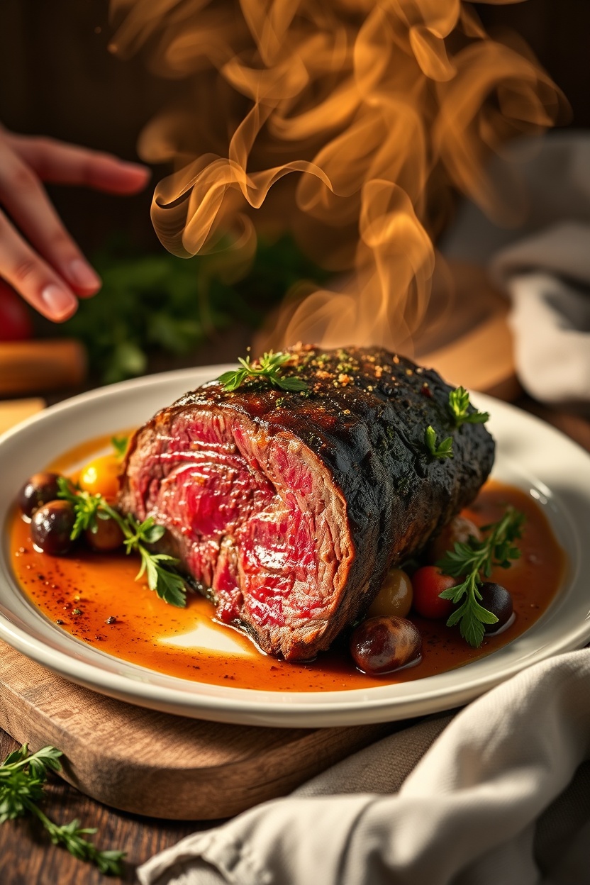 Rosbife de Lagarto com Ervas