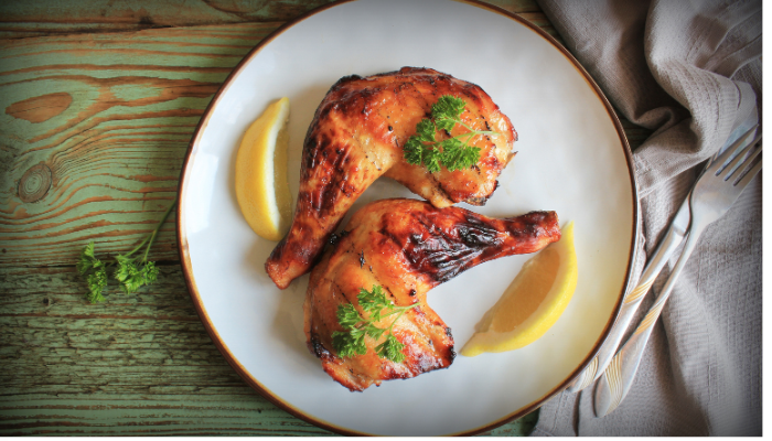 Frango Grelhado no Limão - Blog Alhocomalecrim