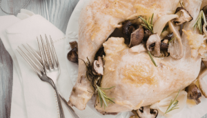 Frango Recheado com Cogumelos - Blog Alhocomalecrim