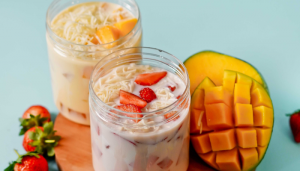 Mousse de manga com iogurte - Blog Alhocomalecrim