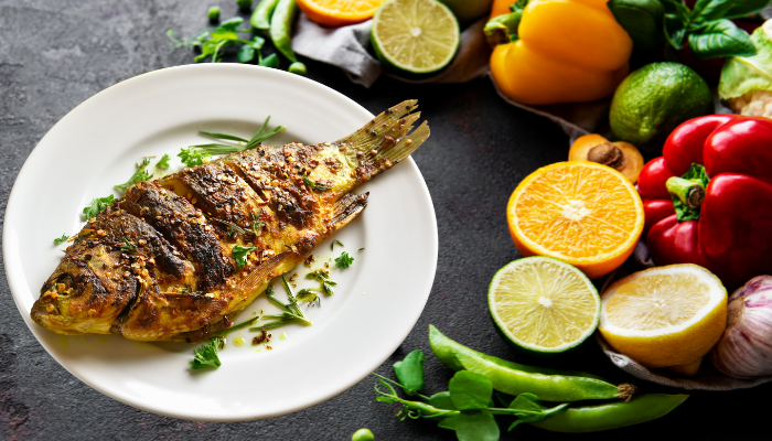 Peixe Grelhado e Cítricos - Blog Alhocomalecrim