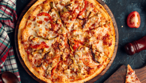 Pizza de Frango Caipira - Blog Alhocomalecrim