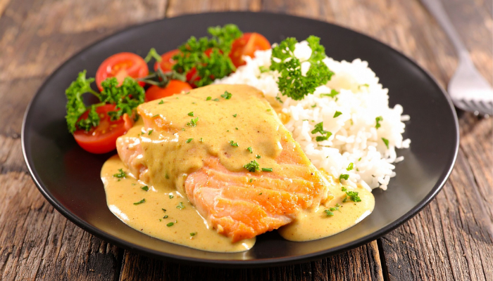 Salmão ao Molho Champignon - Blog Alhocomalecrim