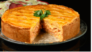 Torta de Frango com Queijo Coalho - Blog Alhocomalecrim