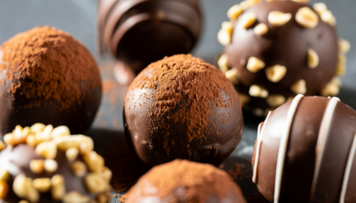 Trufas Veganas de Amendoim - Blog Alhocomalecrim