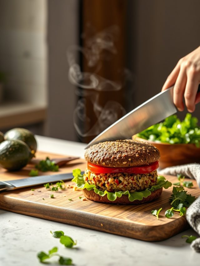 Hambúrguer de Quinoa Low Carb
