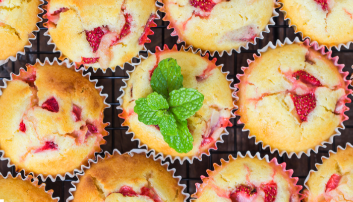 Muffin de Morango - Blog Alhocomalecrim