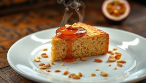 Bolo de Amêndoas com Geleia de Maracujá - Blog Alhocomalecrim.com