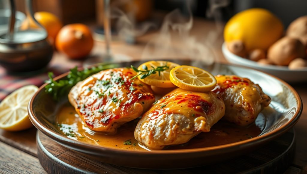 Frango ao Alho e Limão - Blog Alhocomalecrim.com