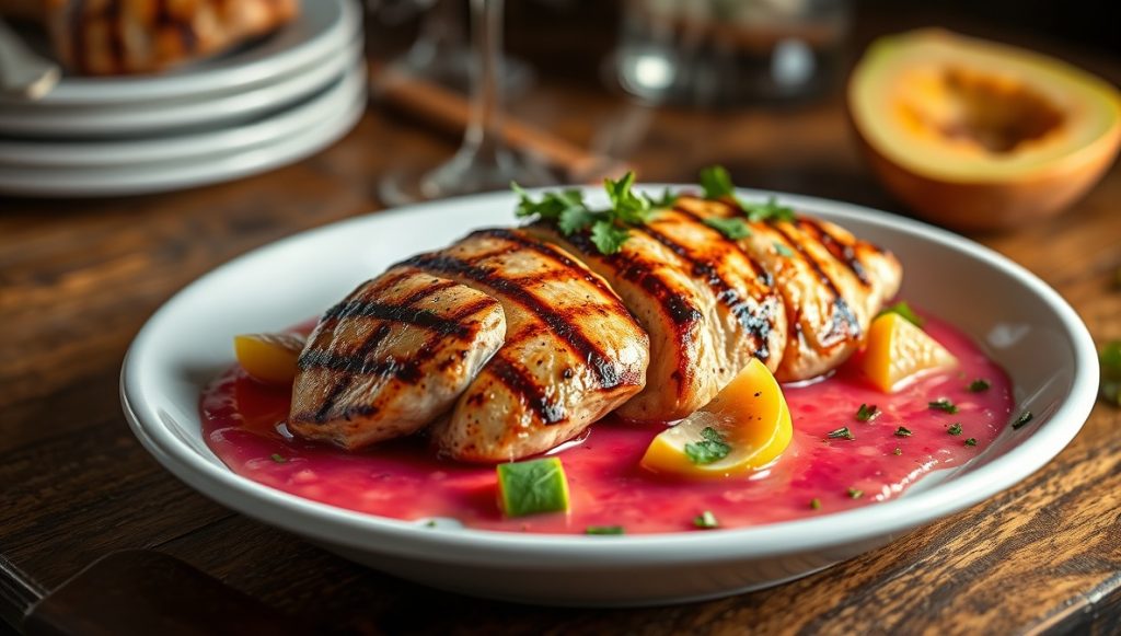 Frango Grelhado com Molho de Goiaba - Blog Alhocomalecrim.com