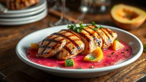 Frango Grelhado com Molho de Goiaba - Blog Alhocomalecrim.com