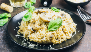 Risoto de Cogumelos com Vinho Branco - Blog Alhocomalecrim.com