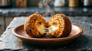 Coxinha de Batata Doce com Queijo Cheddar - Blog Alhocomalecrim.com